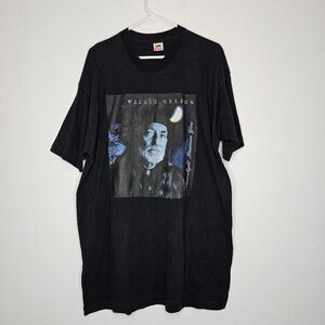 Vintage Willie Nelson Moonlight Becomes You T-shirt USA Single Stitch Men's 2XL